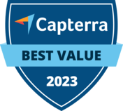 Geriausi salono programinės įrangos „Capterra“ įvertinimai ir geriausio atsiliepimo ženklelis